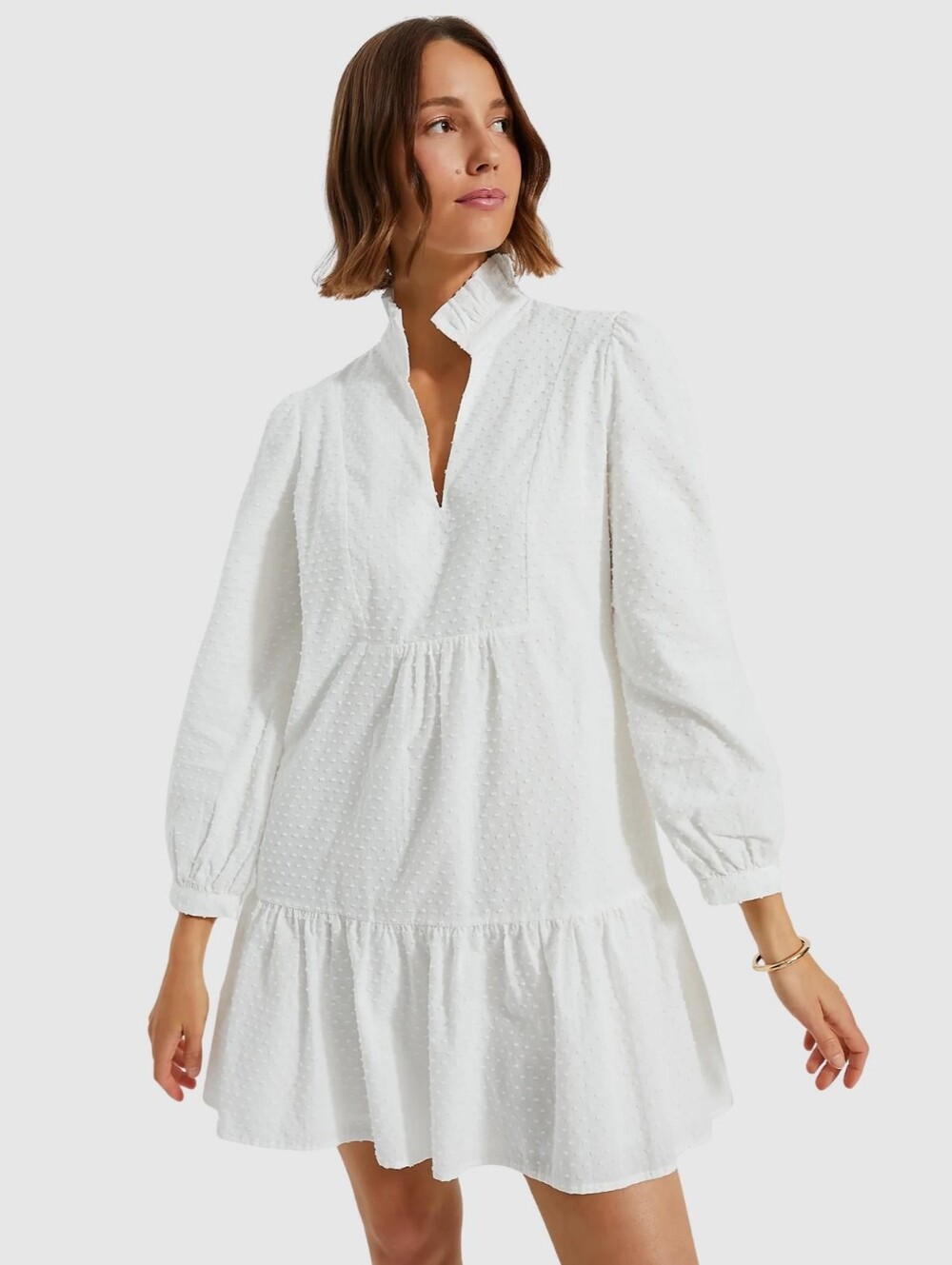 NWT Tuckernuck Palmerston Swiss Dot 3/4 Sleeve Dress Plus Size XXXL